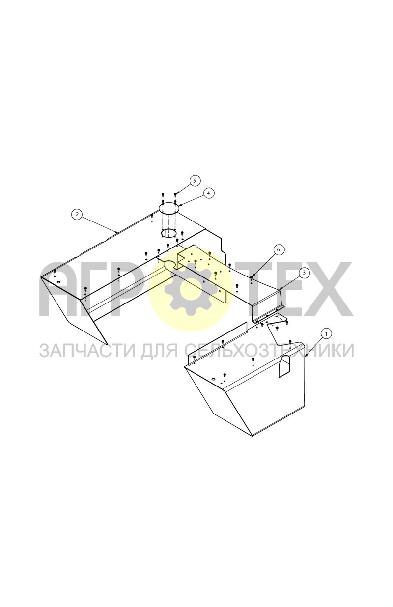 Группа защитных кожухов (SX017547) (№6 на схеме)